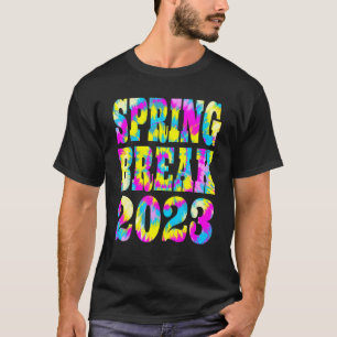 T-shirt Spring Break 2023 Colorful Tie Dye Correspondant F