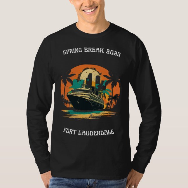 T-shirt Spring Break 2023 Fort Lauderdale Florida Cruise (Devant)