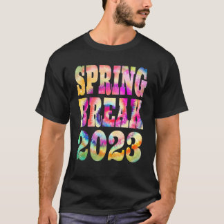 T-shirt Spring Break 2023  Groovy Tie Dye Matching Family 