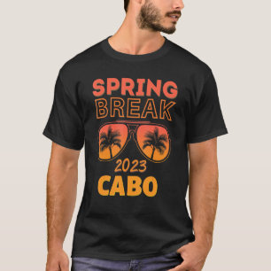 T-shirt Spring Break Cabo 2023 Lunettes de soleil Beach Va