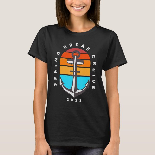 T-shirt Spring Break Cruise 2023 Croisière Vacances Matchi (Devant)