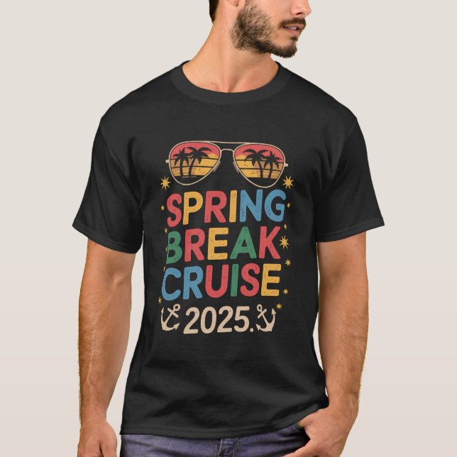 T-shirt Spring Break Cruise Squad 2025 (Devant)