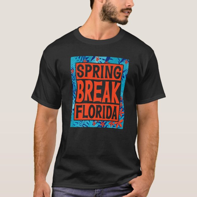 T-shirt Spring Break Senior Class Student School Trip Flor (Devant)