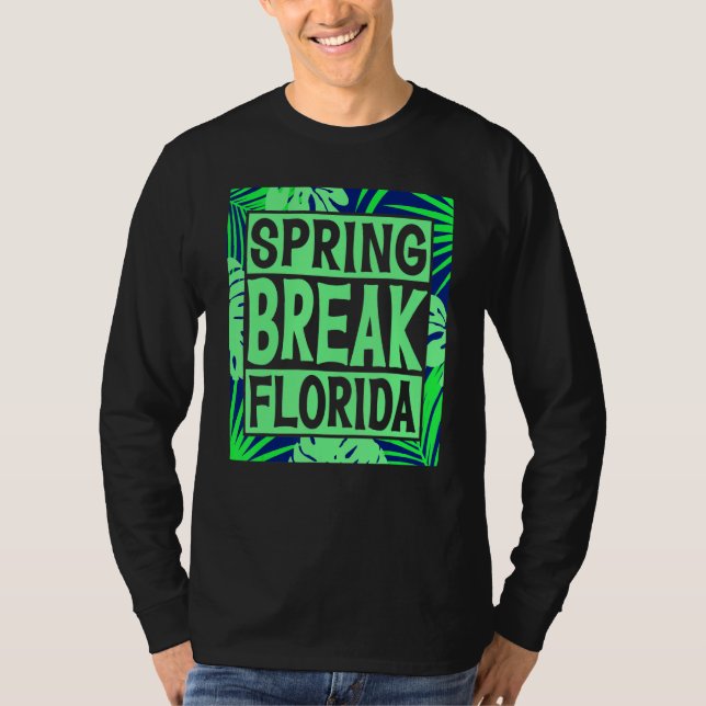 T-shirt Spring Break Senior Class Student School Trip Flor (Devant)