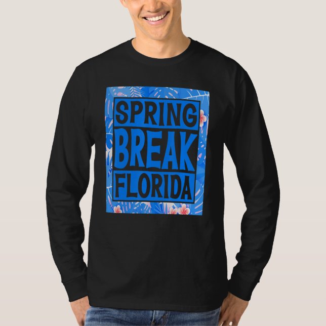 T-shirt Spring Break Senior Class Student School Trip Flor (Devant)