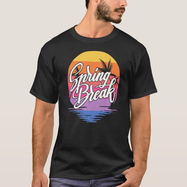 T-shirt Spring Break Squad 2022 Retro Spring Break 2022 (Devant)