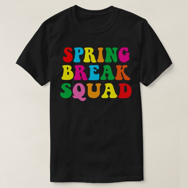 T-shirt Spring Break Squad 2023 Summer Beach Vacation (Design devant)