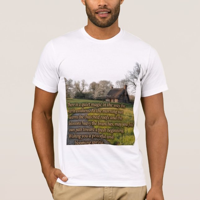 T-shirt Spring Countryside Greeting (Devant)