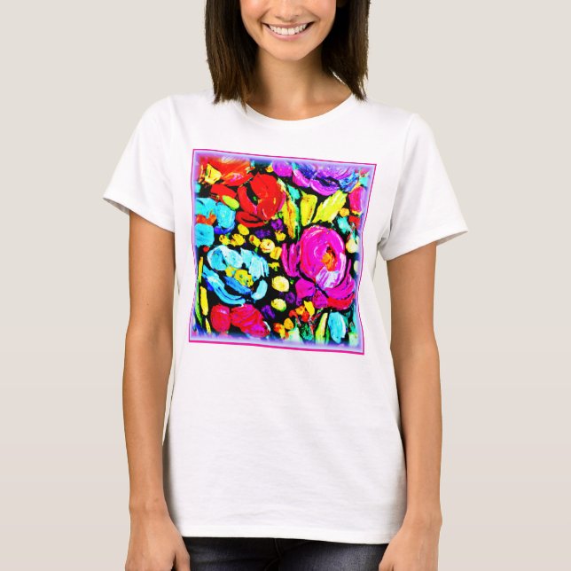 T-shirt "Spring Flower" Belle Art. Acheter Maintenant (Devant)