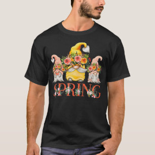 T-shirt Spring Flower Love with Beautiful Funny Gnomes
