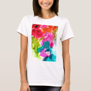 T-shirt Spring Flowers watercolour abstract