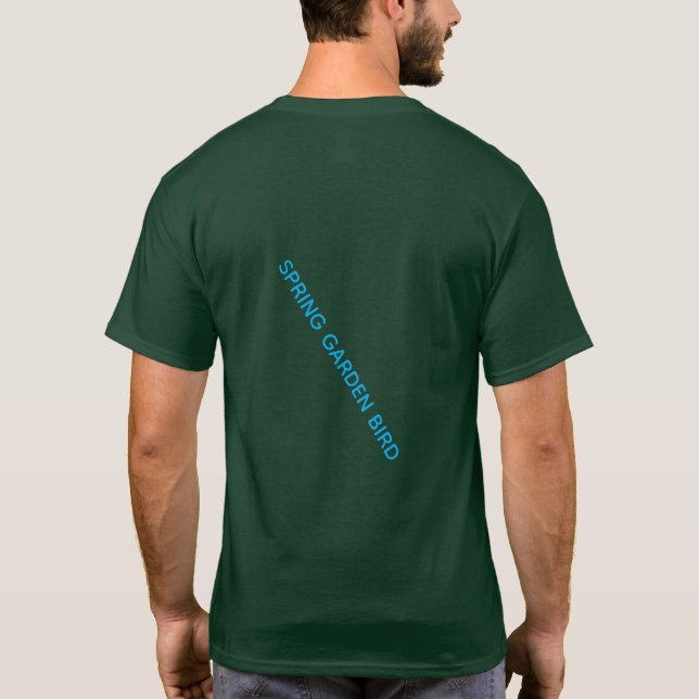 T-SHIRT SPRING GARDEN BIRD GTRAPHIC ART (Dos)