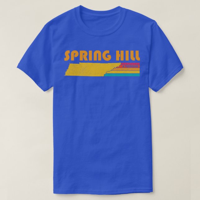 T-shirt Spring Hill Tennessee Vintage Souvenir désaffecté (Design devant)