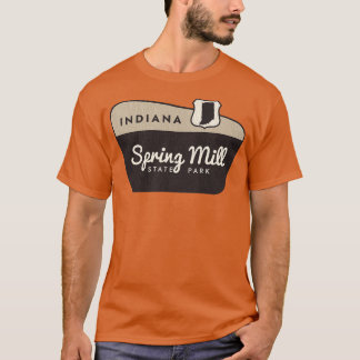 T-shirt Spring Mill State Park Affiche de bienvenue Indian