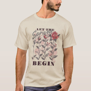 T-shirt Spring rose garden nature