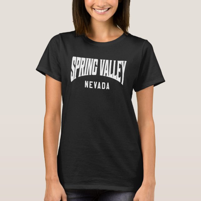 T-shirt Spring Valley Nevada (Devant)