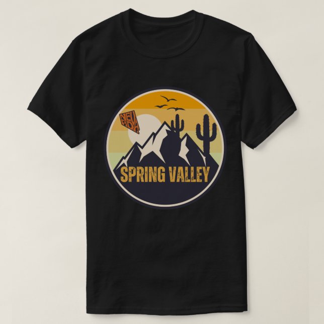 T-shirt Spring Valley, Nevada (Design devant)