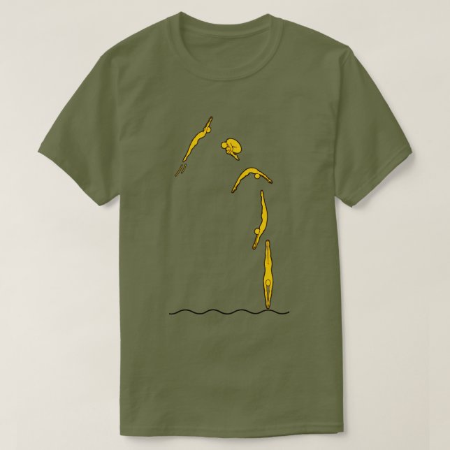T-shirt SpringBoard, High Dive et Natation (Design devant)