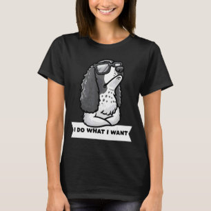 T-shirt Springer Anglais Spaniel Chien Têtu De Sunglas