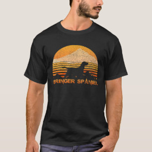 T-shirt Springer Spaniel Funny  Vintage Retro