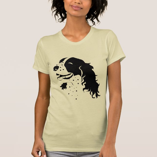 T-shirt Springer spaniel riant (Devant)