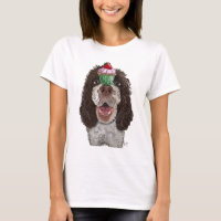 Springer Spaniel with Cupcake