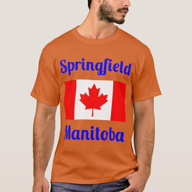 T-shirt Springfield Manitoba Canada Imprimés de Style (Devant)