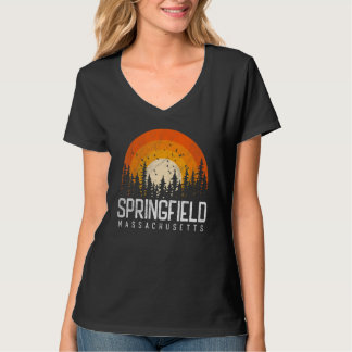 T-shirt Springfield Massachusetts MA Vintage 80s Retro