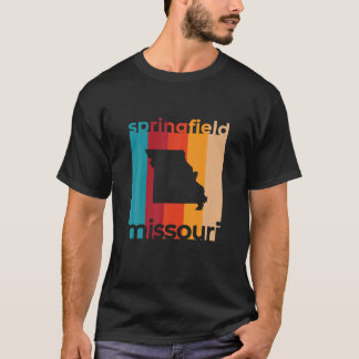 T-shirt Springfield Missouri Vintage MO Retro Cutout T Shi