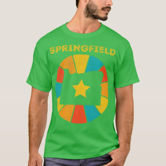 T-shirt Springfield Oregon Souvenir Vintage désorganisé 1