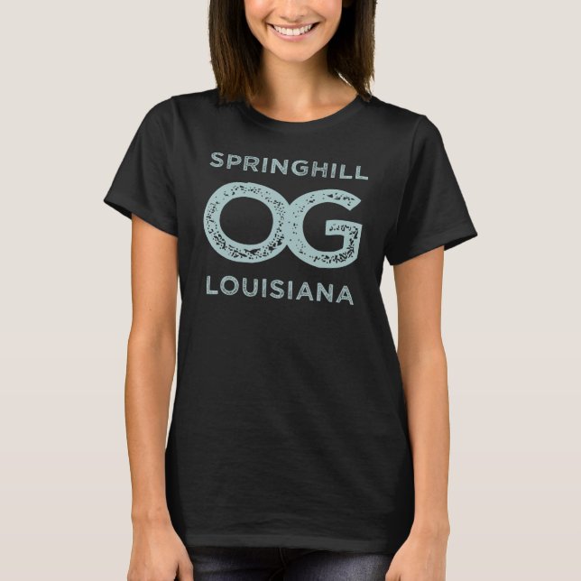 T-shirt Springhill Louisiana Montrer Votre Original Hometo (Devant)