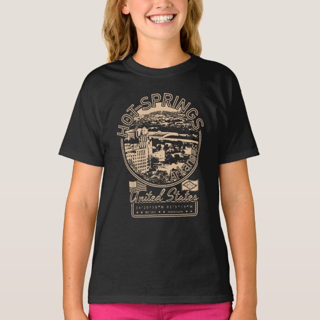 T-SHIRT SPRINGS CHAUDS ARKANSAS - VILLE DES SPRINGS CHAUDS (Devant)