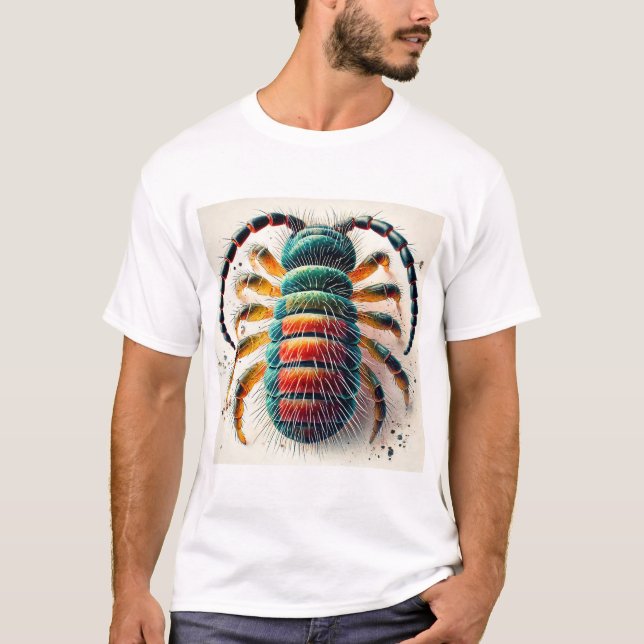 T-shirt Springtail insect 120924IREF251 - Watercolor (Devant)