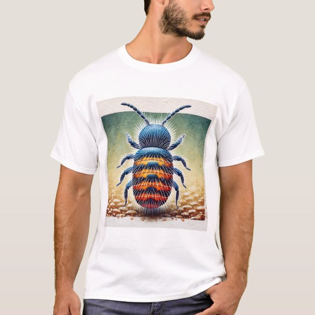 T-shirt Springtail Insect 200724IREF202 - Watercolor (Devant)