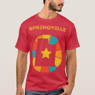 T-shirt Springville Utah Souvenir Vintage en détresse 1