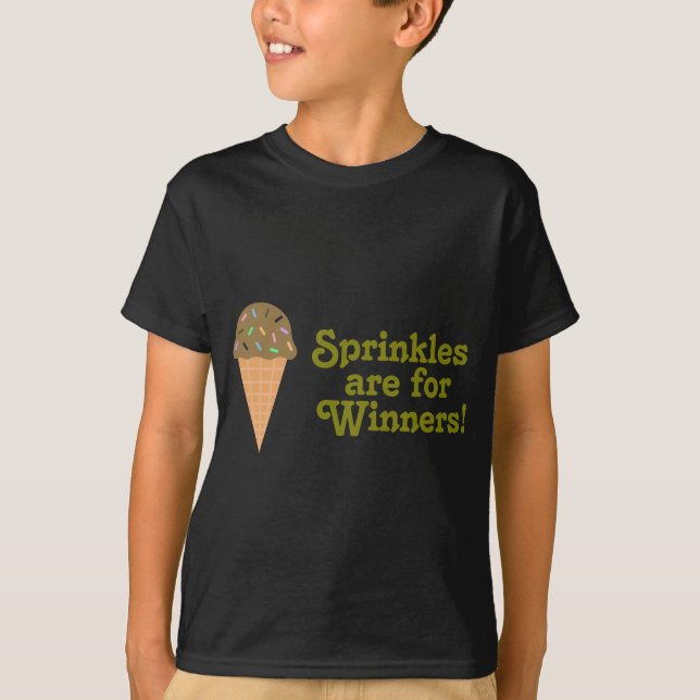 T-shirt Sprinkles sont pour des gagnants, champion (Devant)