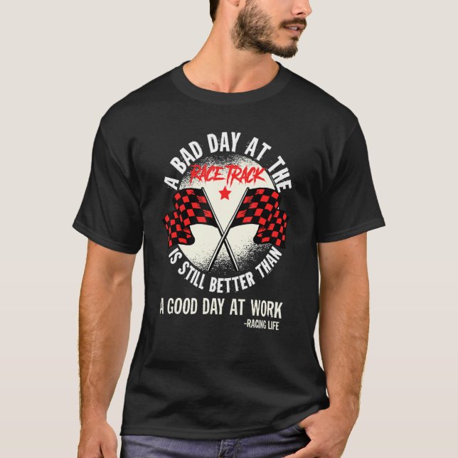 T-shirt Sprint Car Rally Drôle Devis TARD Modèle Modifié D (Devant)