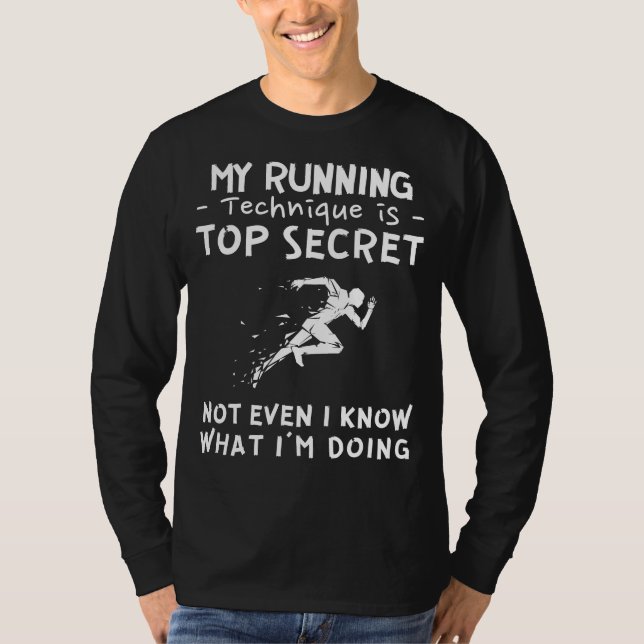 T-shirt Sprint in the Unknown avec My Top Secret Running (Devant)