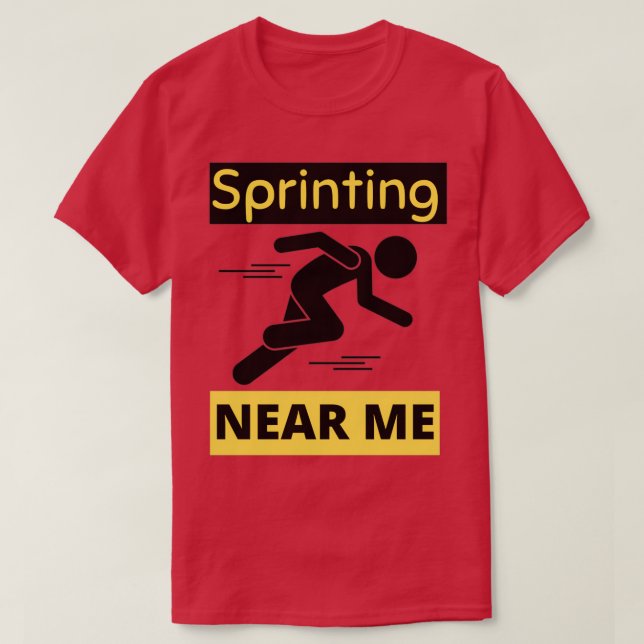 T-shirt Sprint Près De Moi Courir Et Sprint 10 (Design devant)