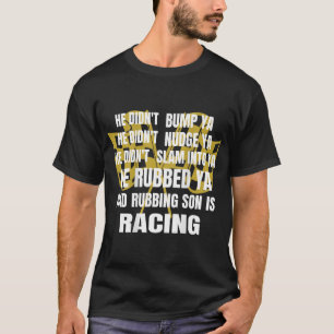 T-shirt Sprint Voiture Raci Drôle Course Devis Dirt Track 
