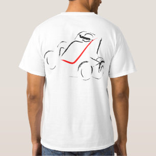 T-shirt Sprintcar 01 Noir et Rouge Retour