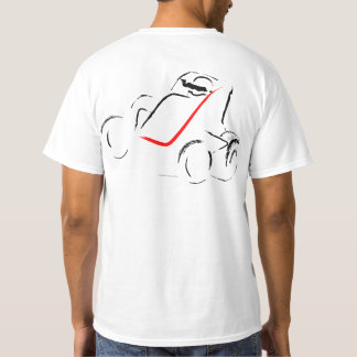 T-shirt Sprintcar 01 Noir et Rouge Retour