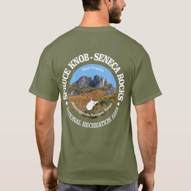 T-shirt Spruce Knob - Seneca Rocks NRA (Dos)