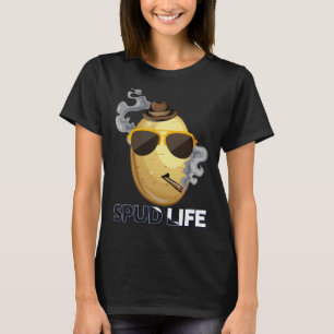 T-shirt Spud Life Hipster Patate Végétalien Végétarien