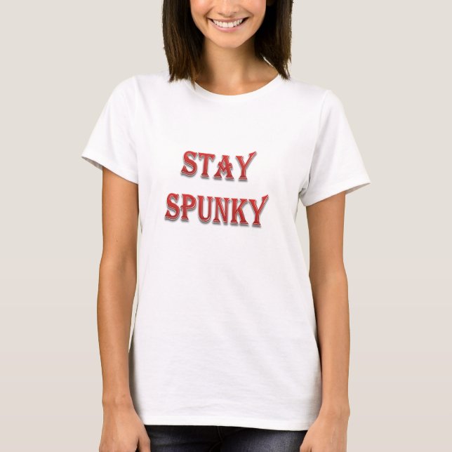 T-shirt Spunky Girl Tremendy Message Valeur budgétaire (Devant)