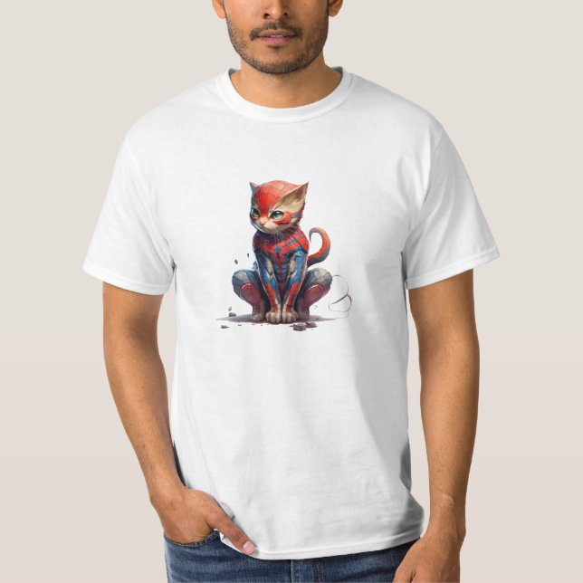 T-shirt Spunky Superhero : Spy Web-Sling Chat T (Devant)