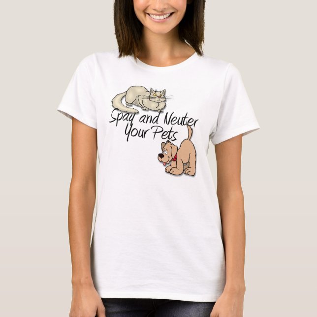 T-shirt Spy and Neuter Your Pets (Devant)