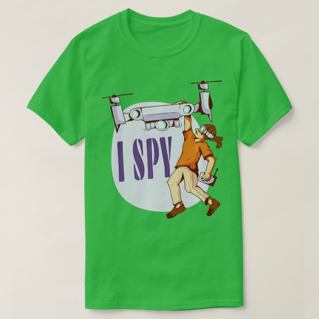 T-shirt Spy Drone Pilote Toy Caméra Enfants Drone Pères (Design devant)