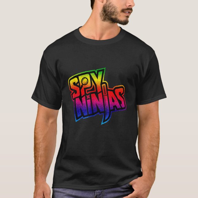 T-shirt Spy Gaming Ninjas Tee Game Wild With Clay (Devant)