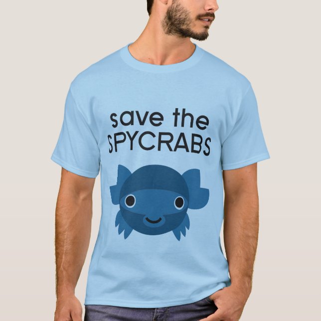 T-shirt Spycrab BLEU (Devant)